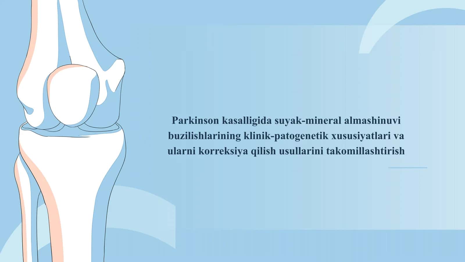 parkinson kasalligida suyak-mineral almashinuvi buzilishlarini klinik belgilari (Osteoporoz 1