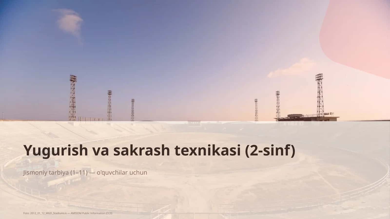 Yugurish va sakrash texnikasi (2-sinf) 1