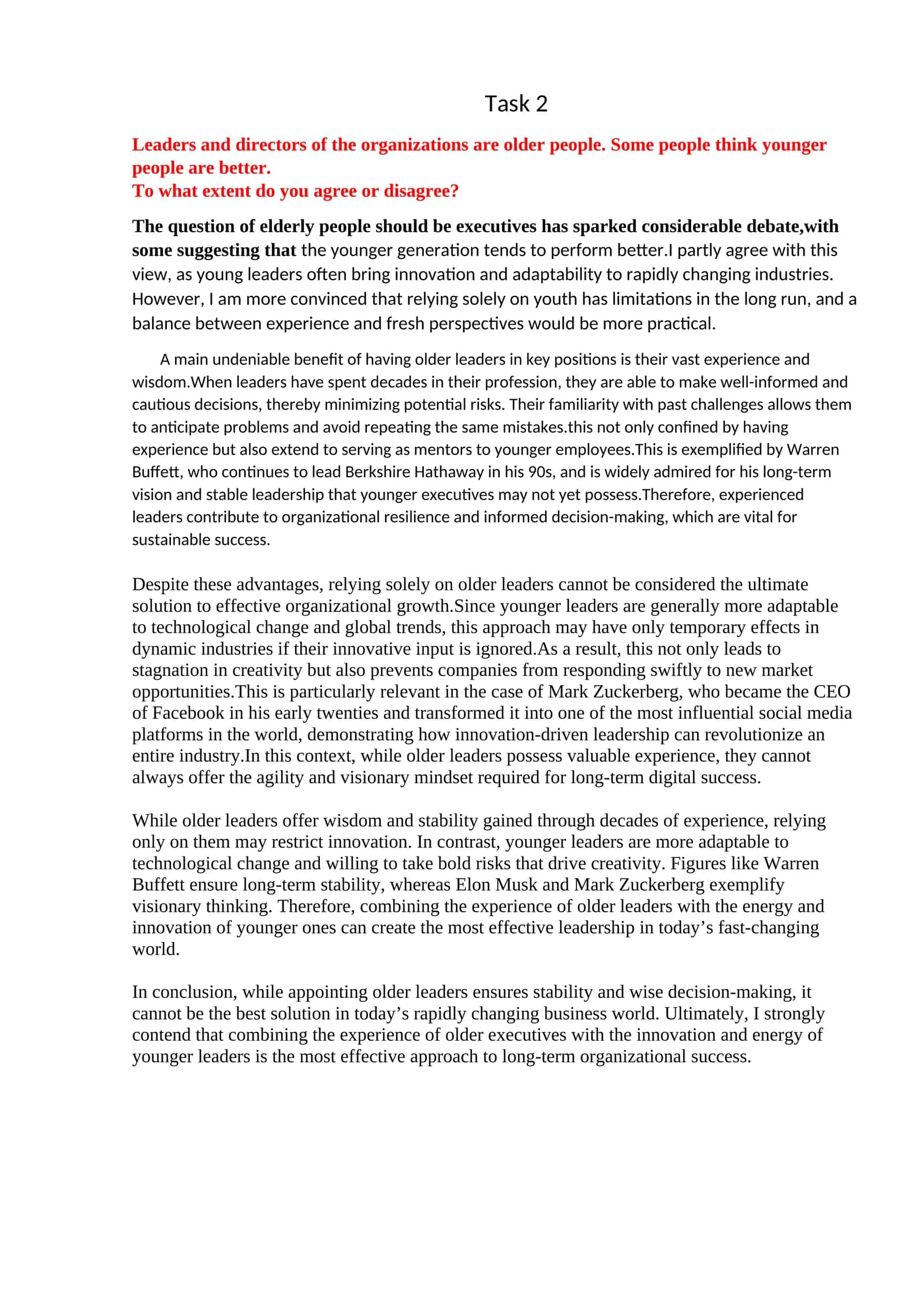 Leaders and directors of organizations 1