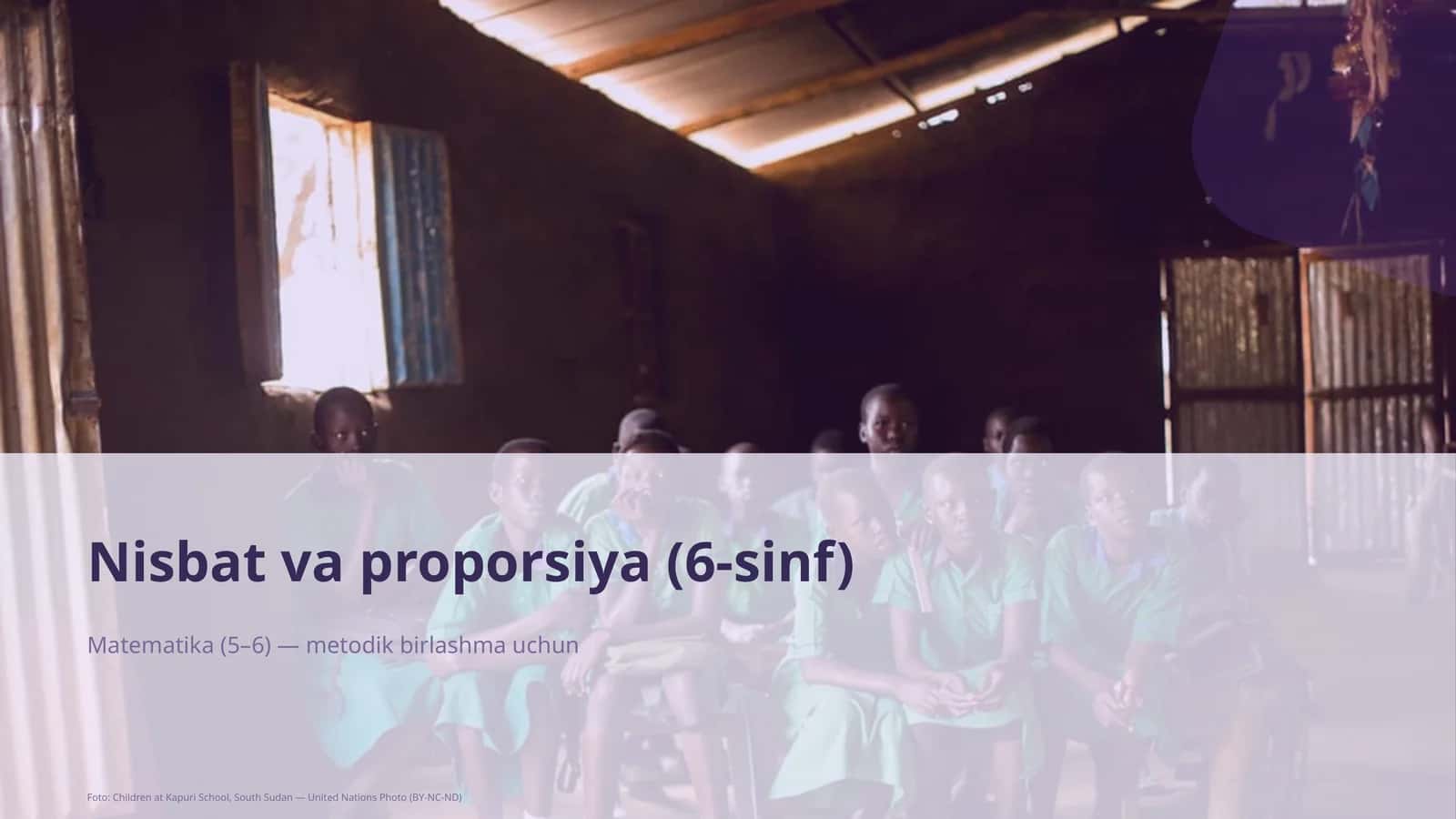Nisbat va proporsiya (6-sinf) 1