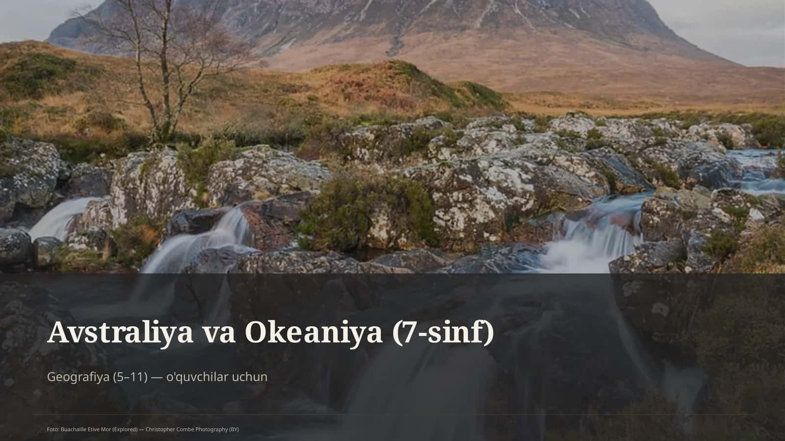 Avstraliya va Okeaniya (7-sinf) 1