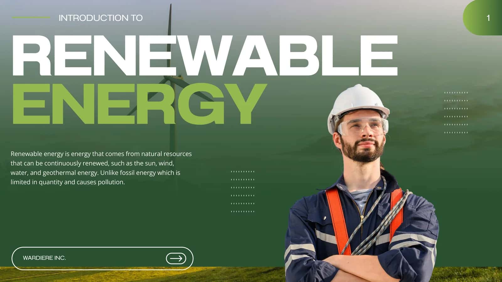 Energiya manbalarining takrorlanuvchi qo'llab-quvvatlanishilari 1