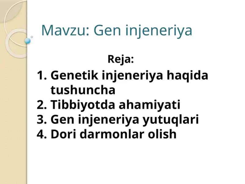 Gen injeneriya 1