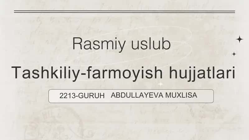 rasmiy uslub 1