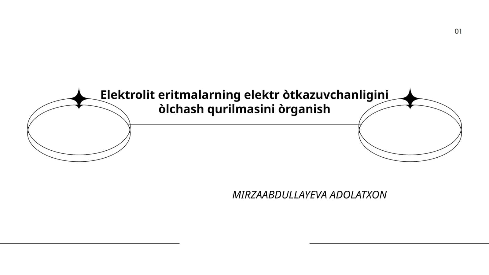 Elektrolit eritmalarning elektr òtkazuvchanligini òlchash qurilmasini òrganish 1