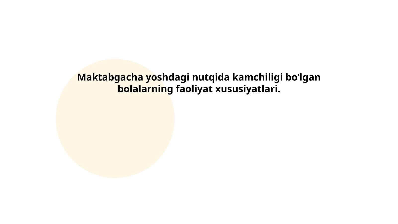 Maktabgacha yoshdagi nutqida kamchiligi boʻlgan bolalarning faoliyat xususiyatlari 1