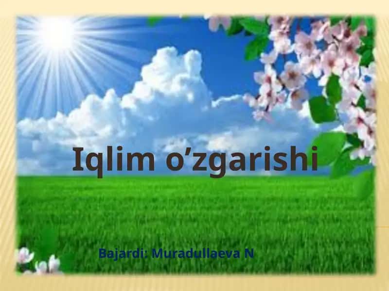 Iqlimo’zgarishi 1