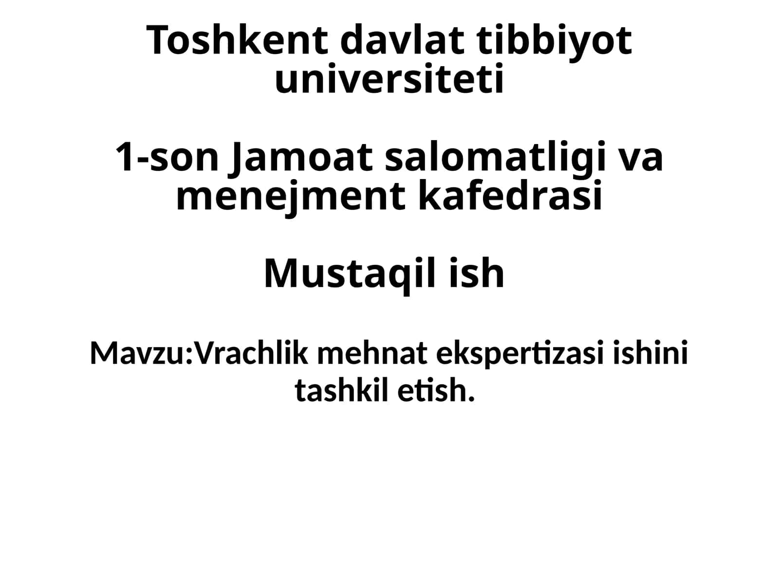 Vrachlik mehnat ekspertizasi 1