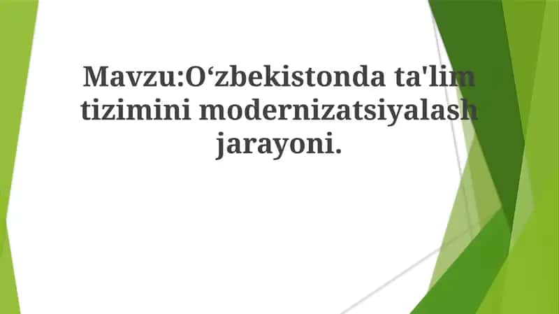 Oʻzbekiston ta'lim tizimida jins tengsizligi 1