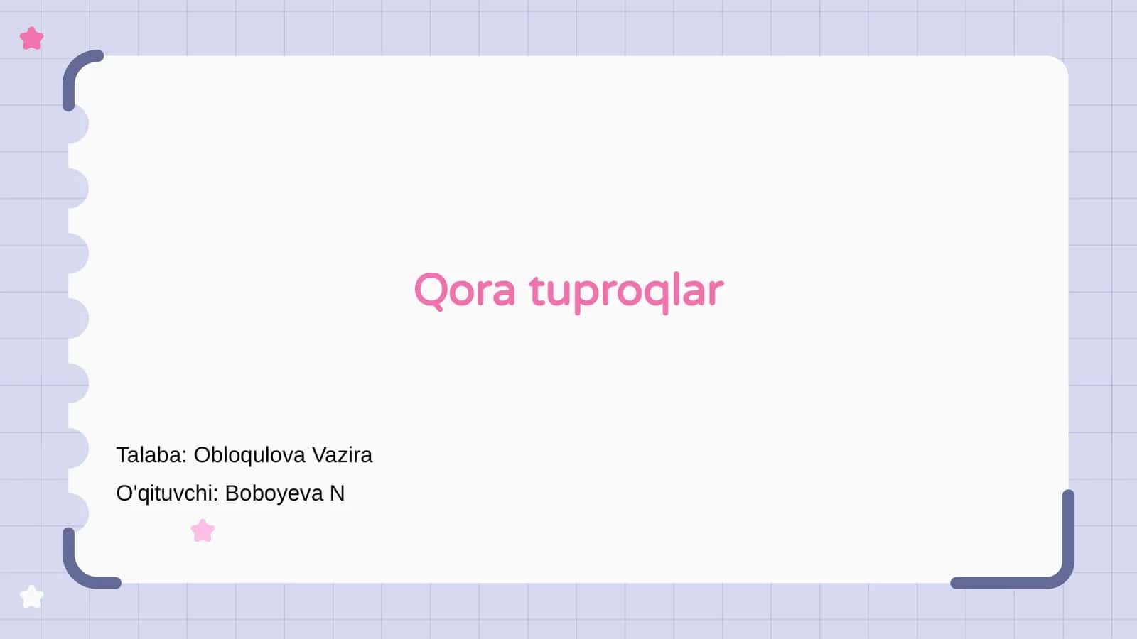 Qora tuproqlar 1
