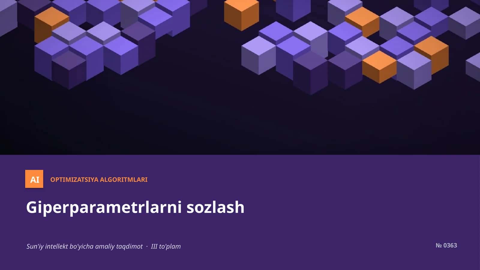 Optimizatsiya algoritmlari 1