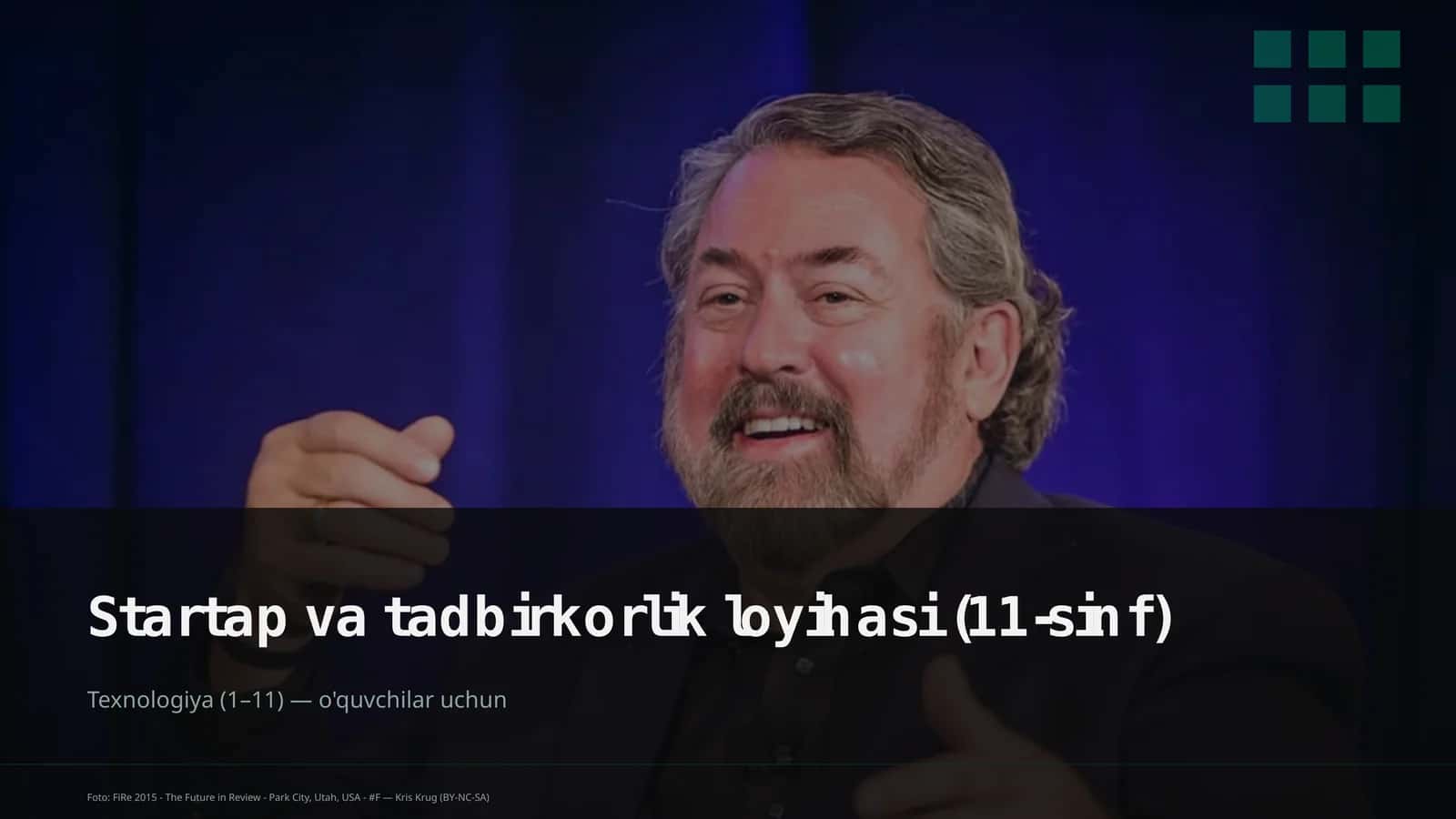 Startap va tadbirkorlik loyihasi (11-sinf) 1