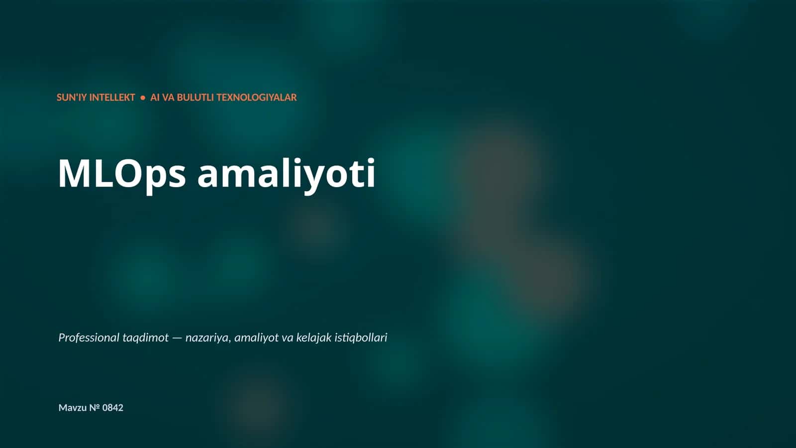 MLOps amaliyoti 1