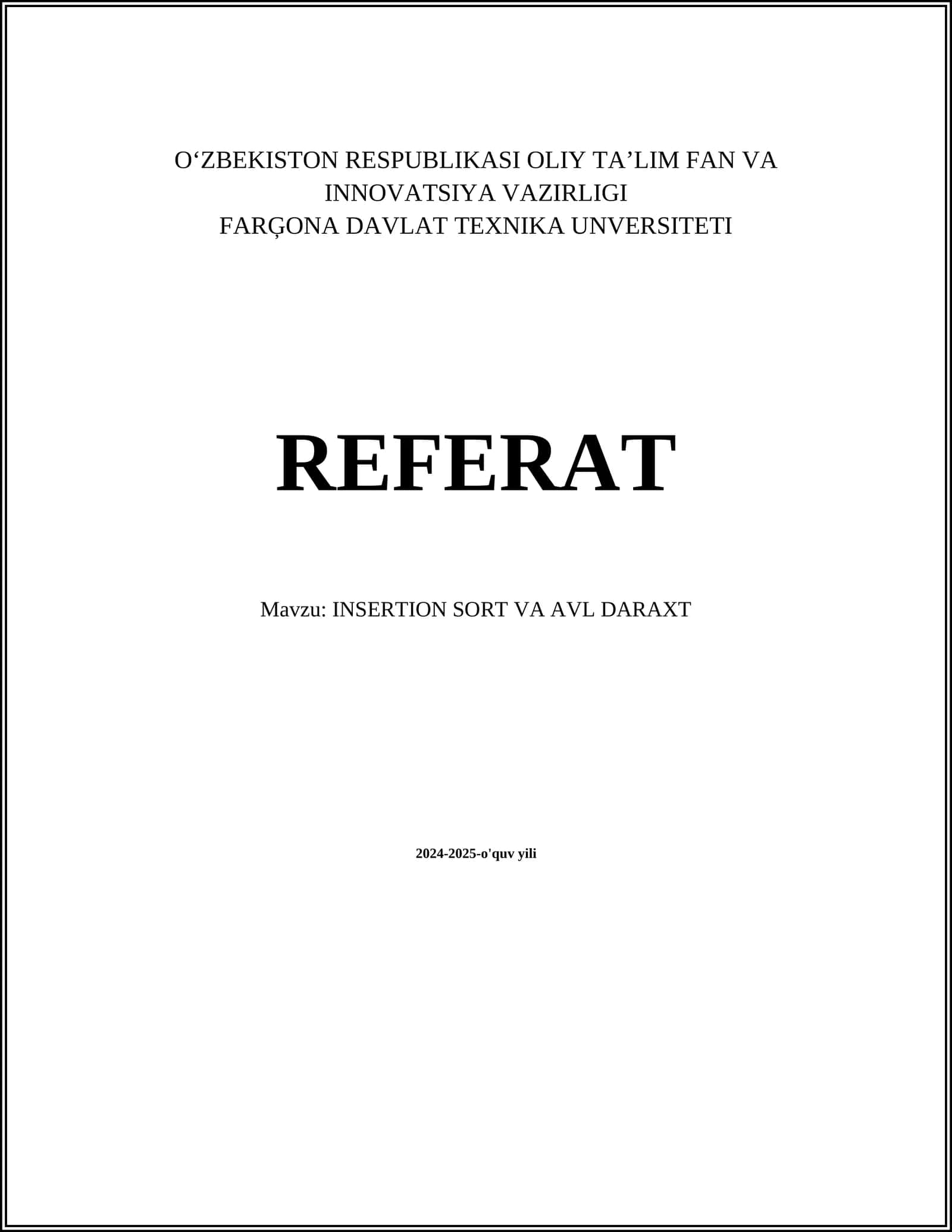 INSERTION SORT VA AVL DARAXT 1