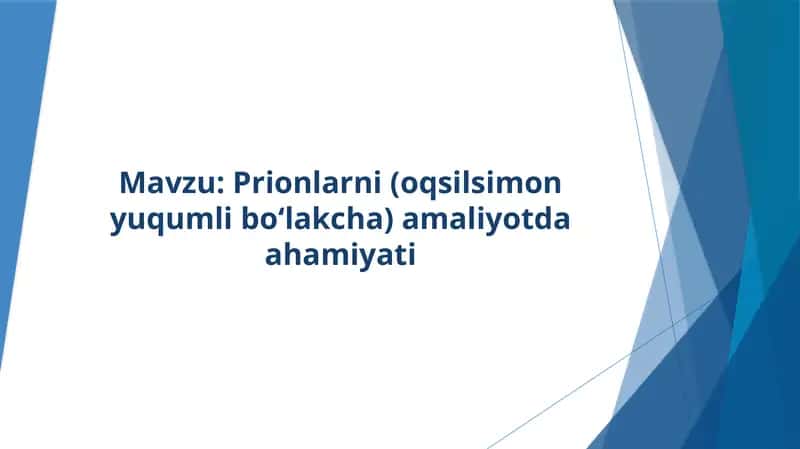 Prionlar haqida 1