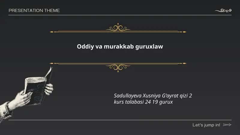 Oddiy gap 1