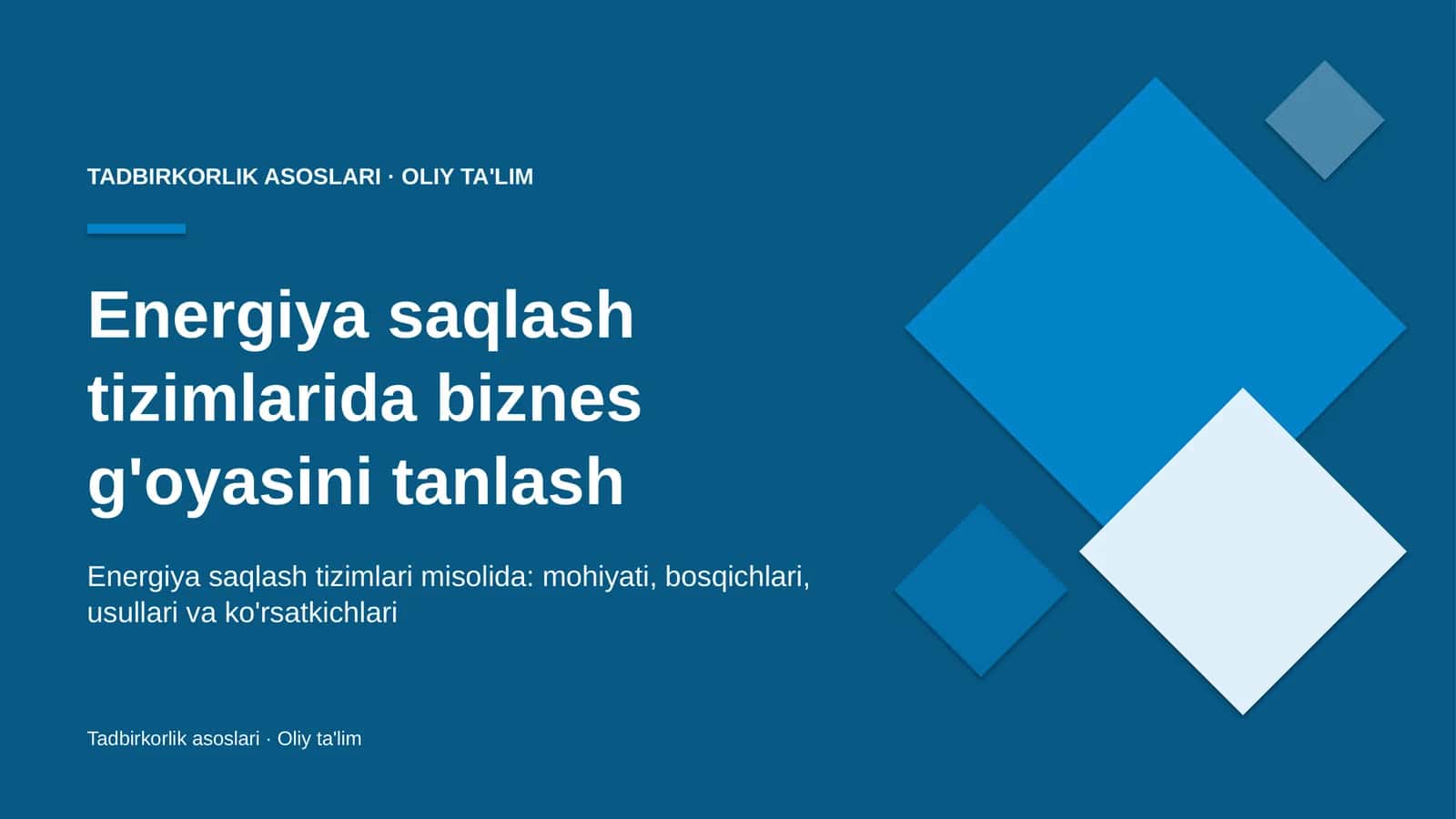 energiya saqlash tizimlarida biznes g'oyasini tanlash 9145 1