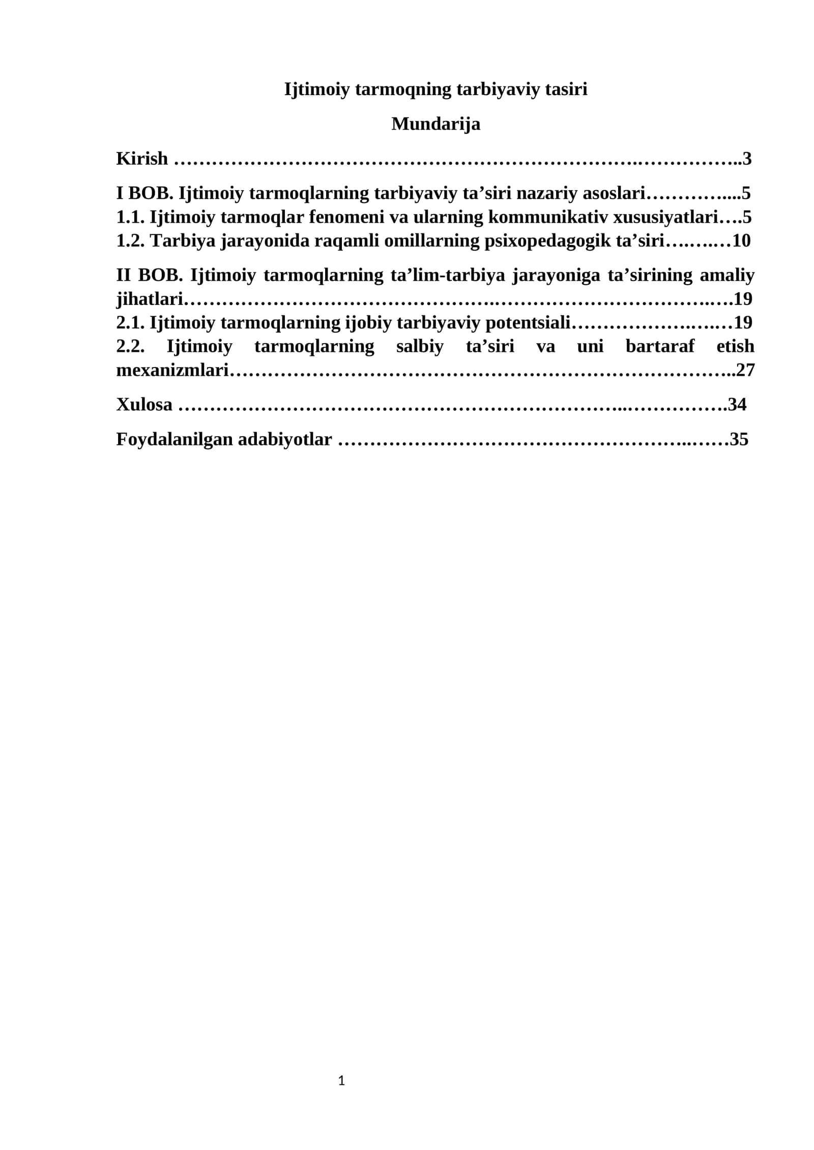 Ijtimoiy tarmoqning tarbiyaviy tasiri 1