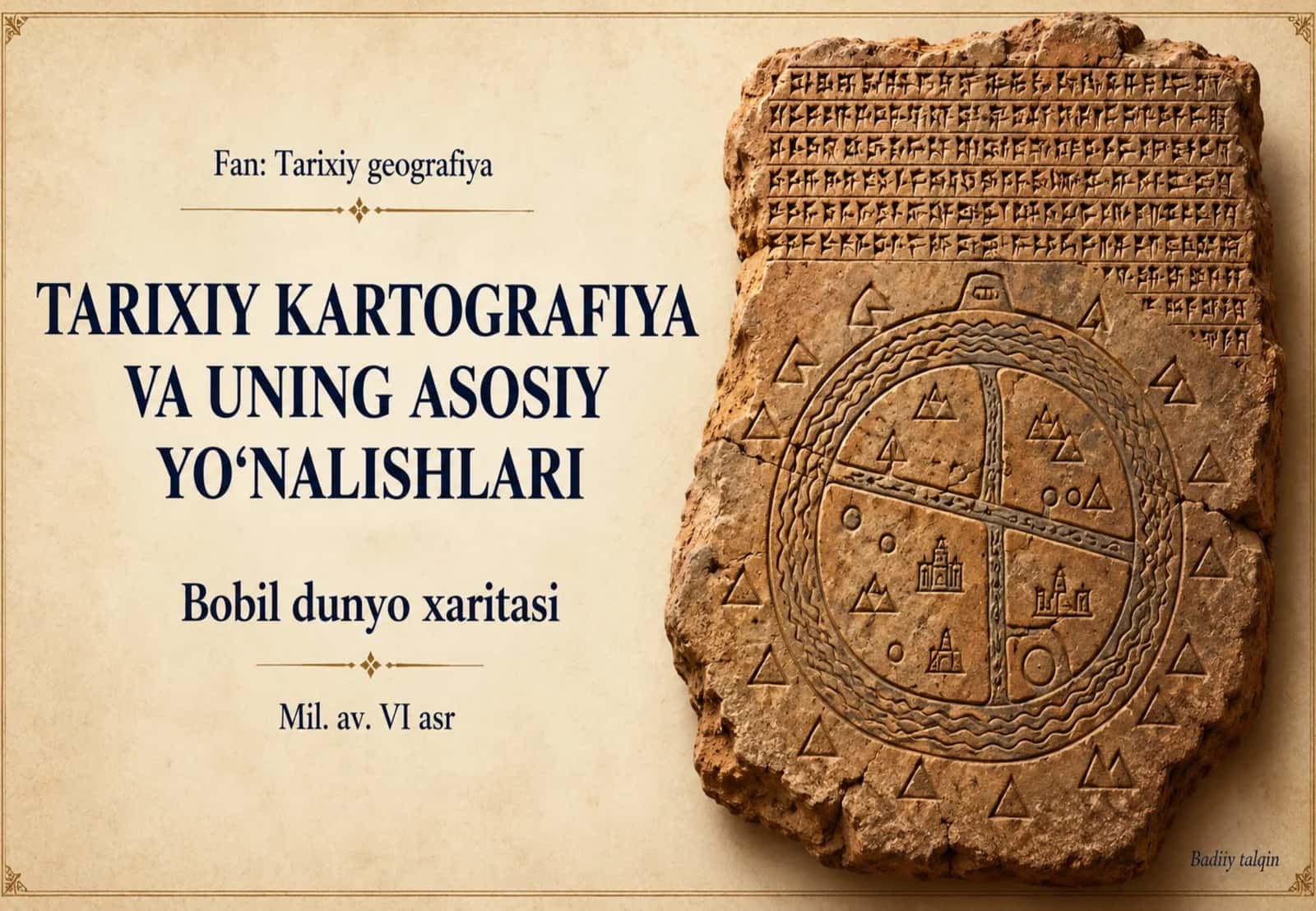 Tarixiy kartografiya va uning asosiy yo‘nalishlari 1