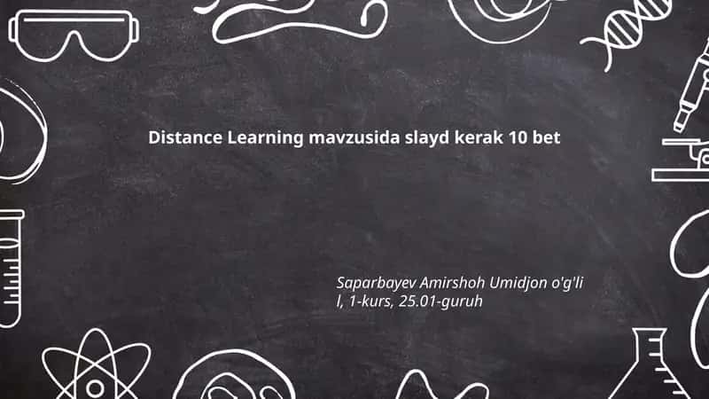 Distance Learning 1