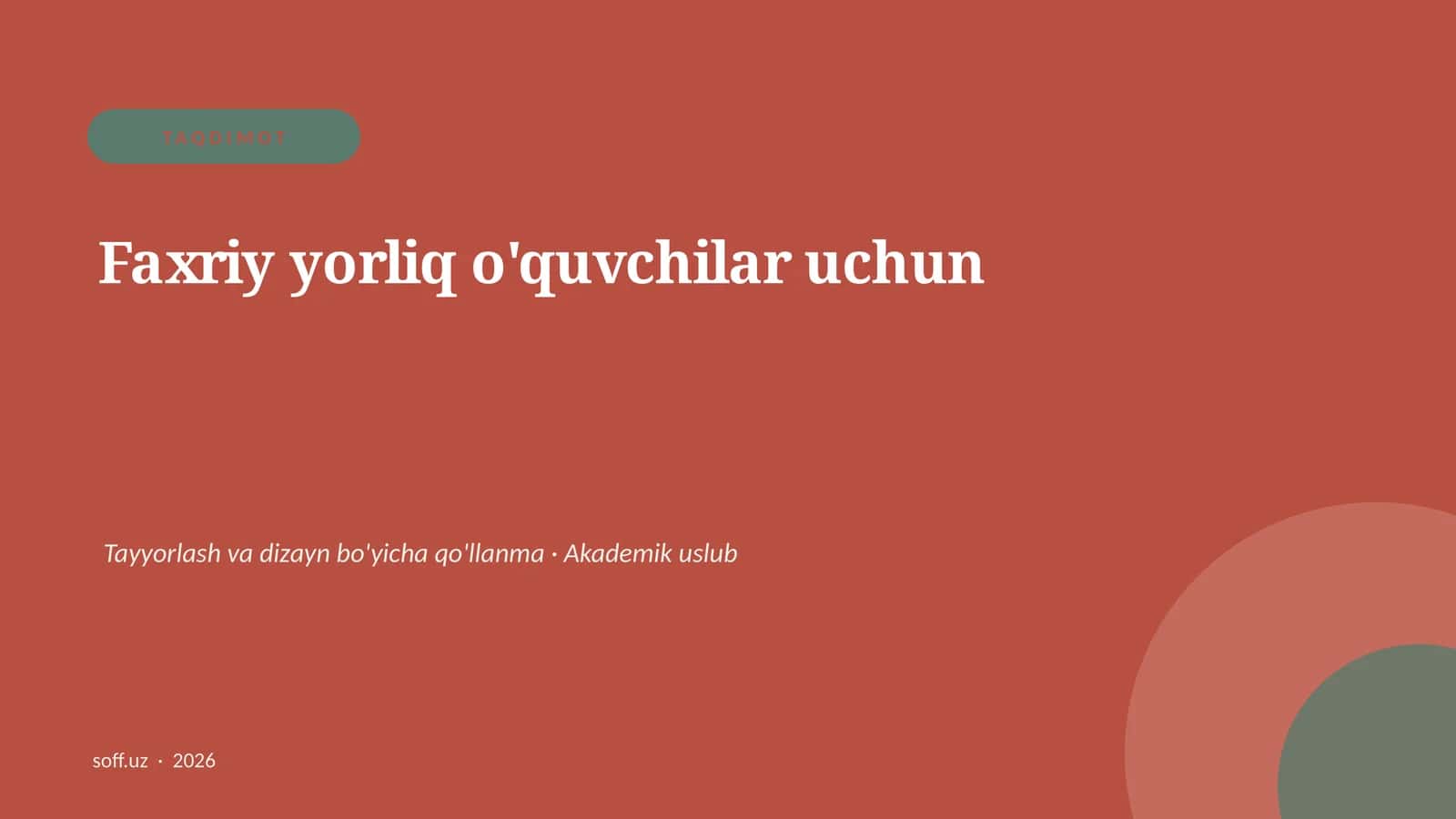 Faxriy yorliq 1