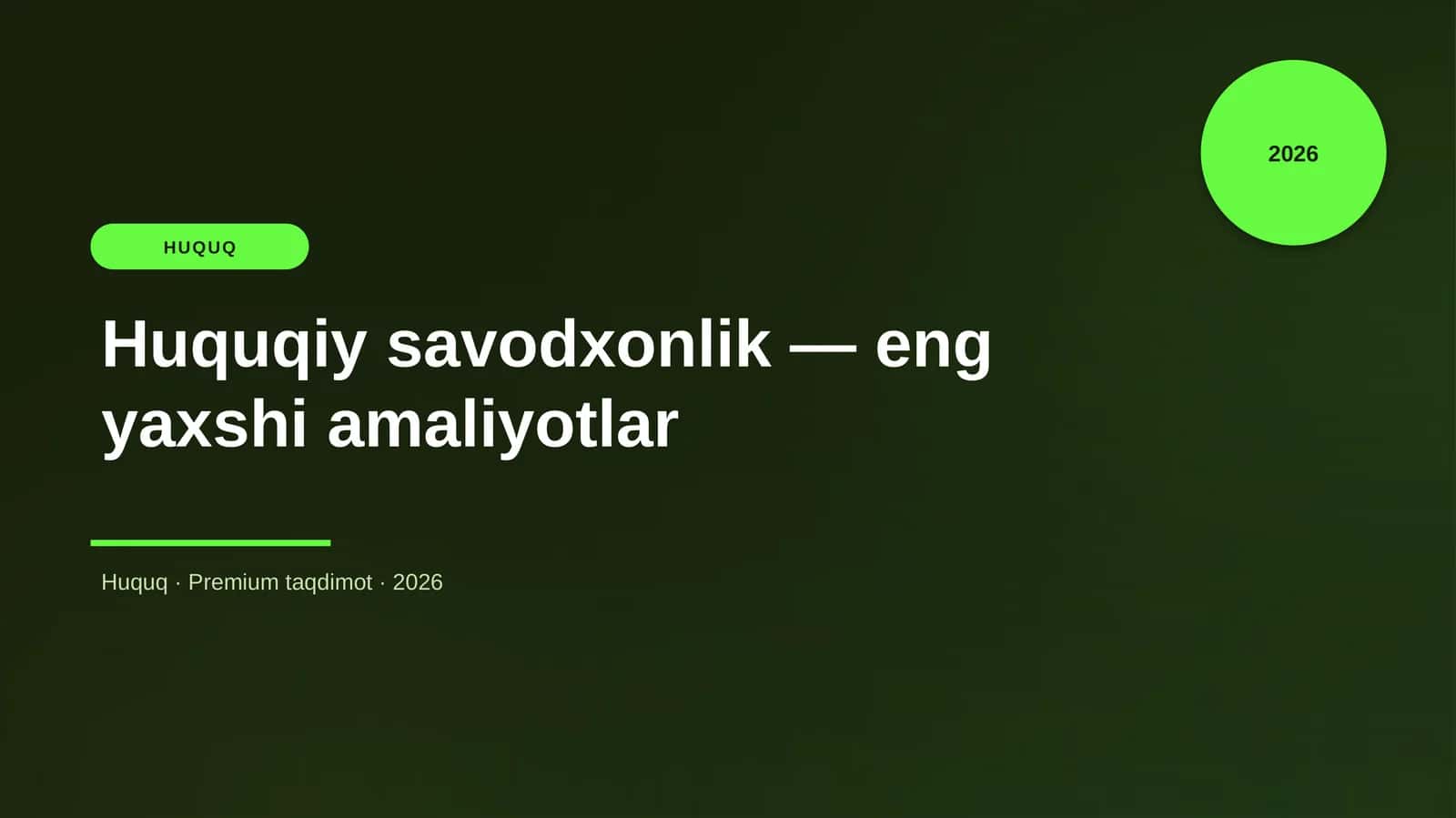 Huquqiy savodxonlik — eng yaxshi amaliyotlar 1