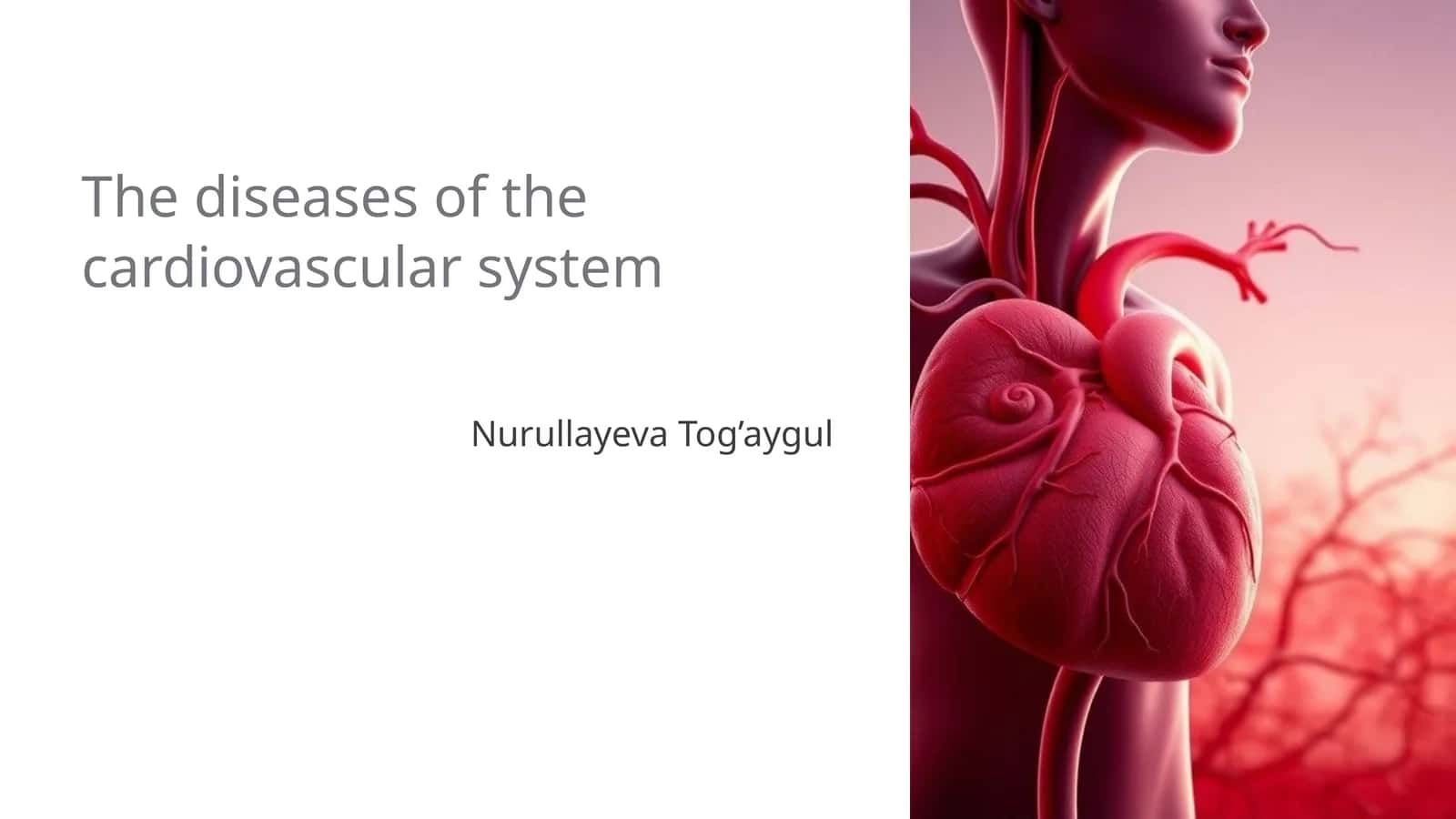 The diseases of the cardiovascular system 1