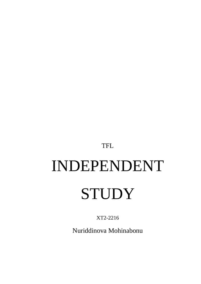 Language Assessment and Test Development 1
