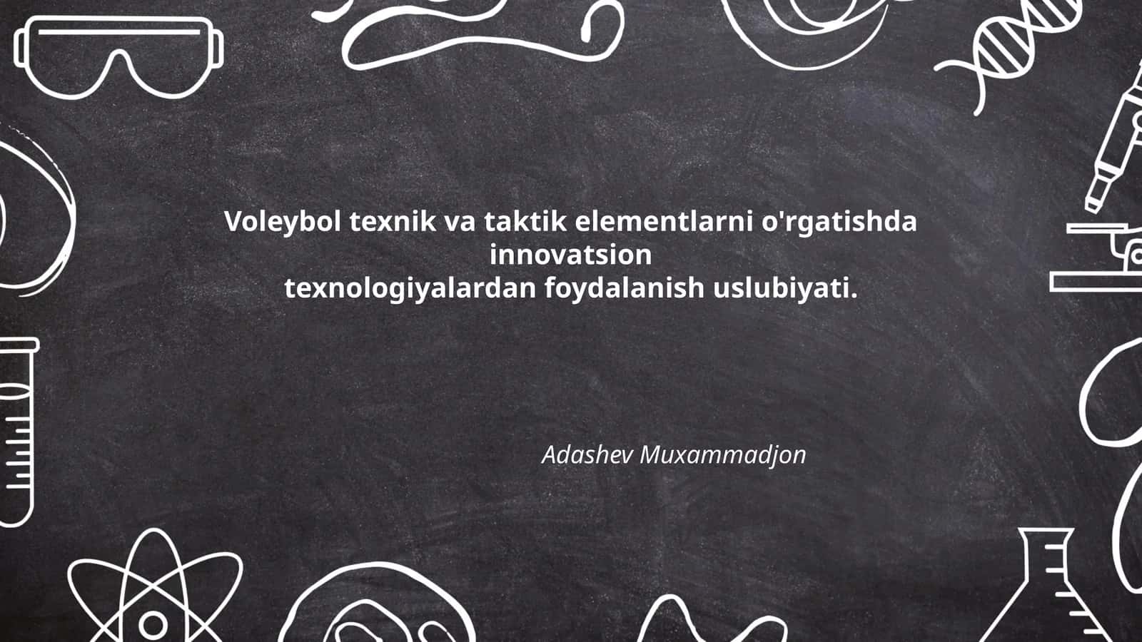 Voleybol texnik va taktik elementlarni o'rgatishda innovatsion texnologiyalardan foydalanish uslubiyati 1