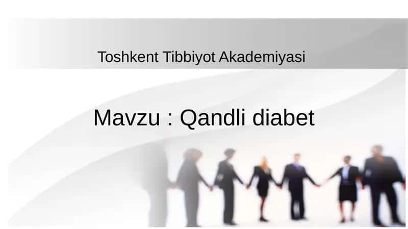 Qandli diabet 1