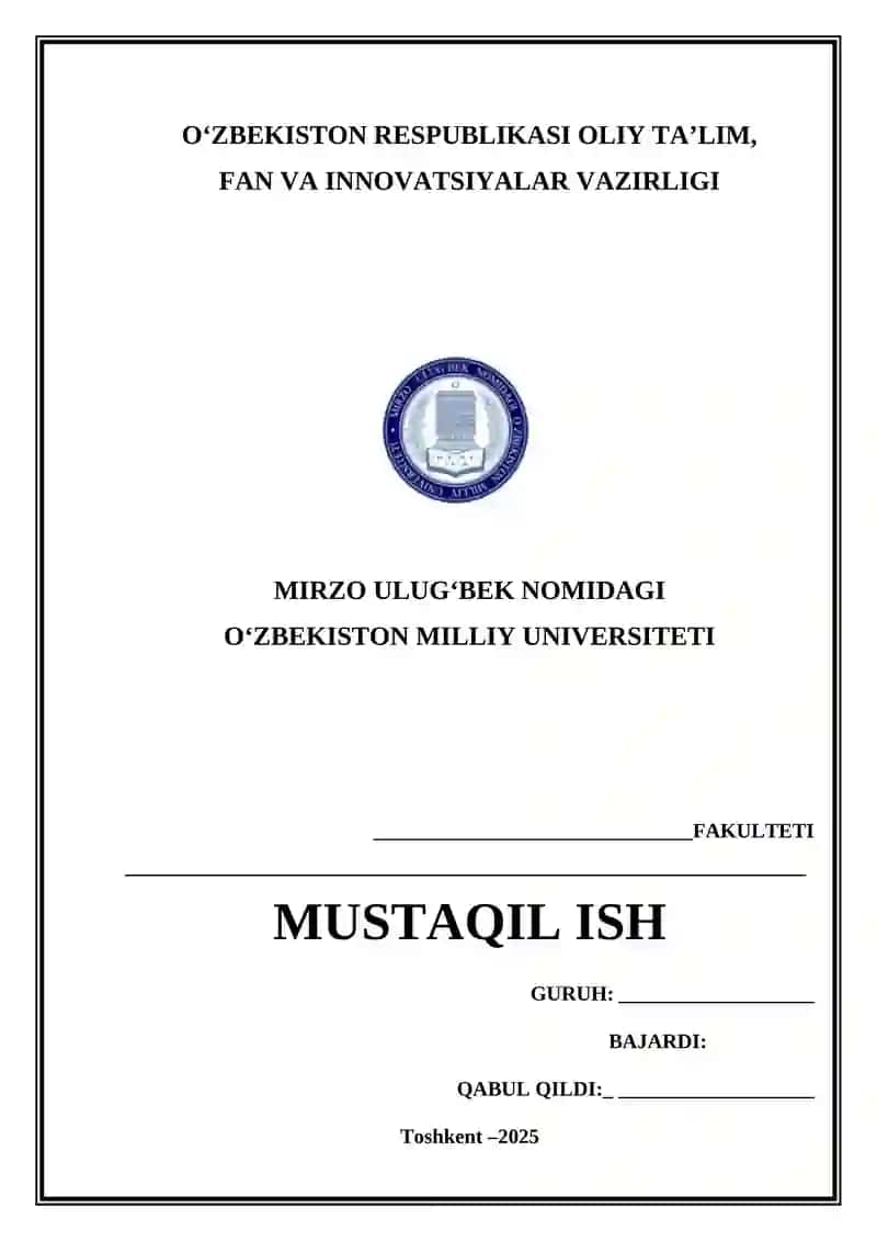 NORMATIV-HUQUQIY HUJJAT - HUQUQNING MANBASI  VA UNING TURLARI