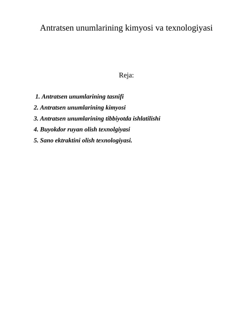 Antratsen unumlari 1