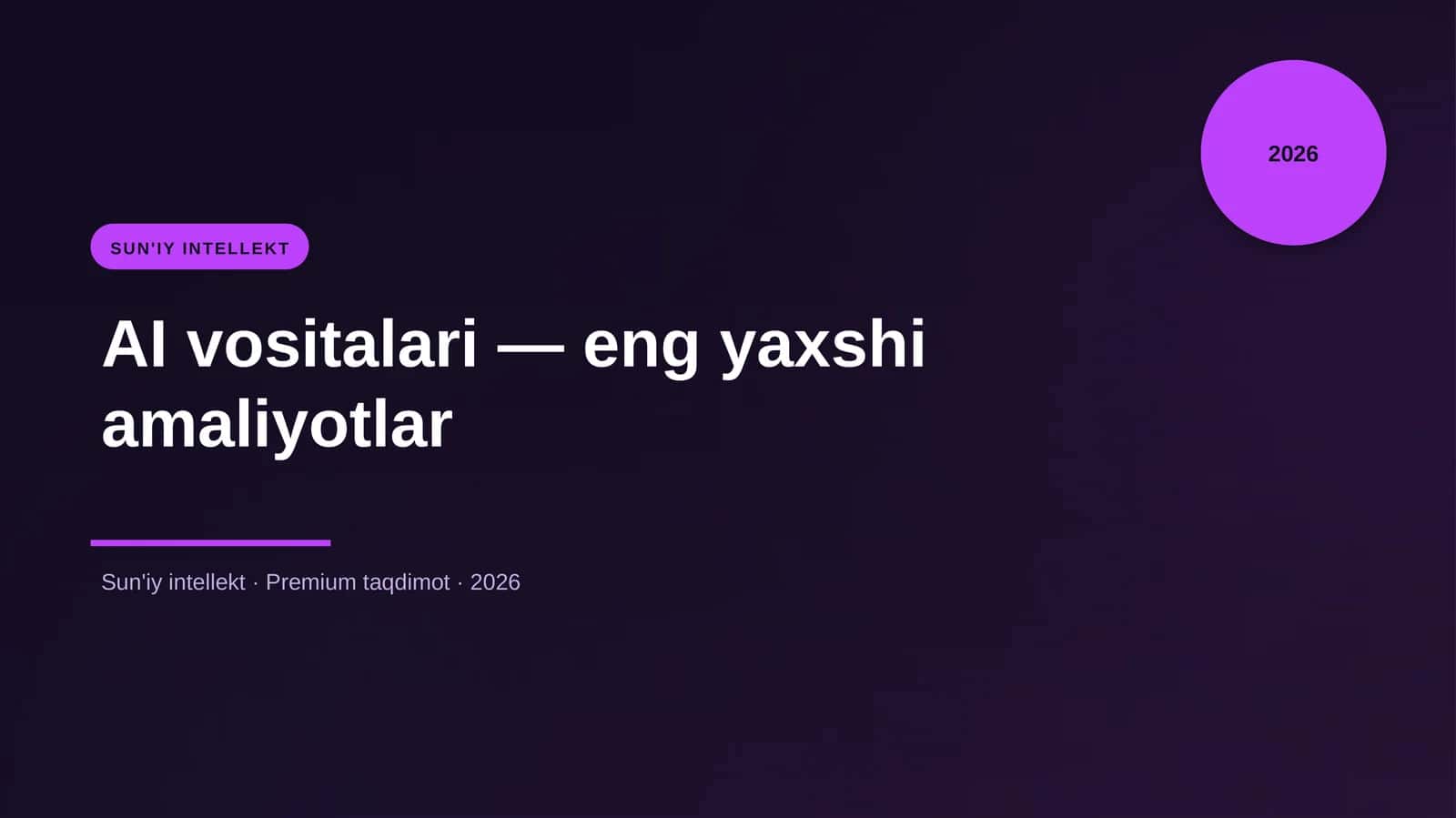 AI vositalari — eng yaxshi amaliyotlar 1