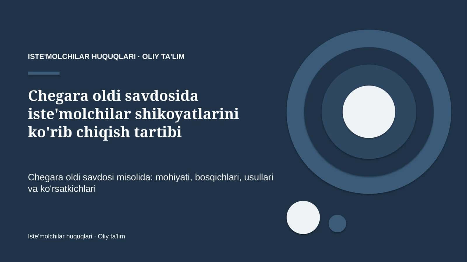 chegara oldi savdosida iste'molchilar shikoyatlarini ko'rib chiqish tartibi 8771 1