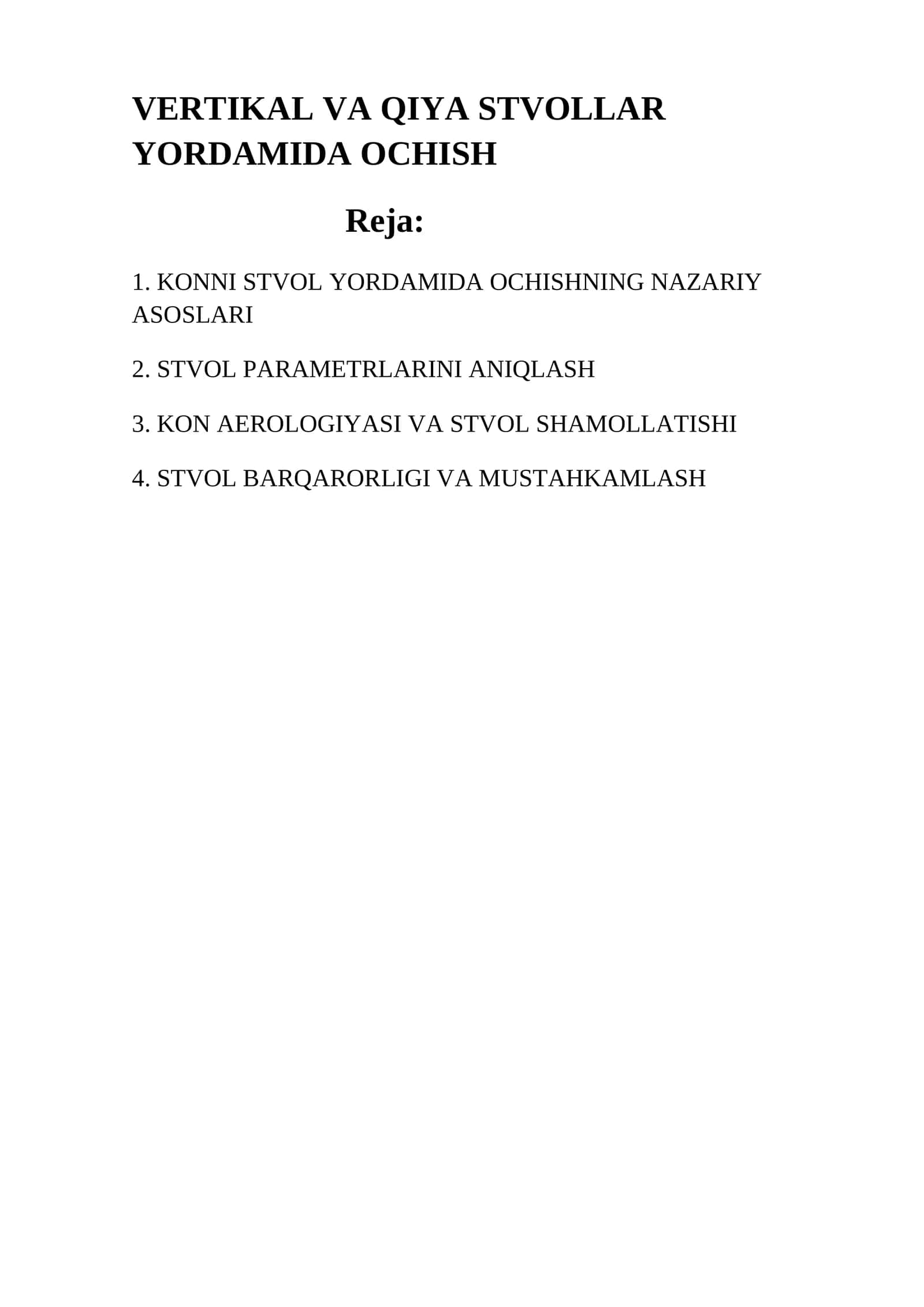 Konni stvol yordamida ochish 1