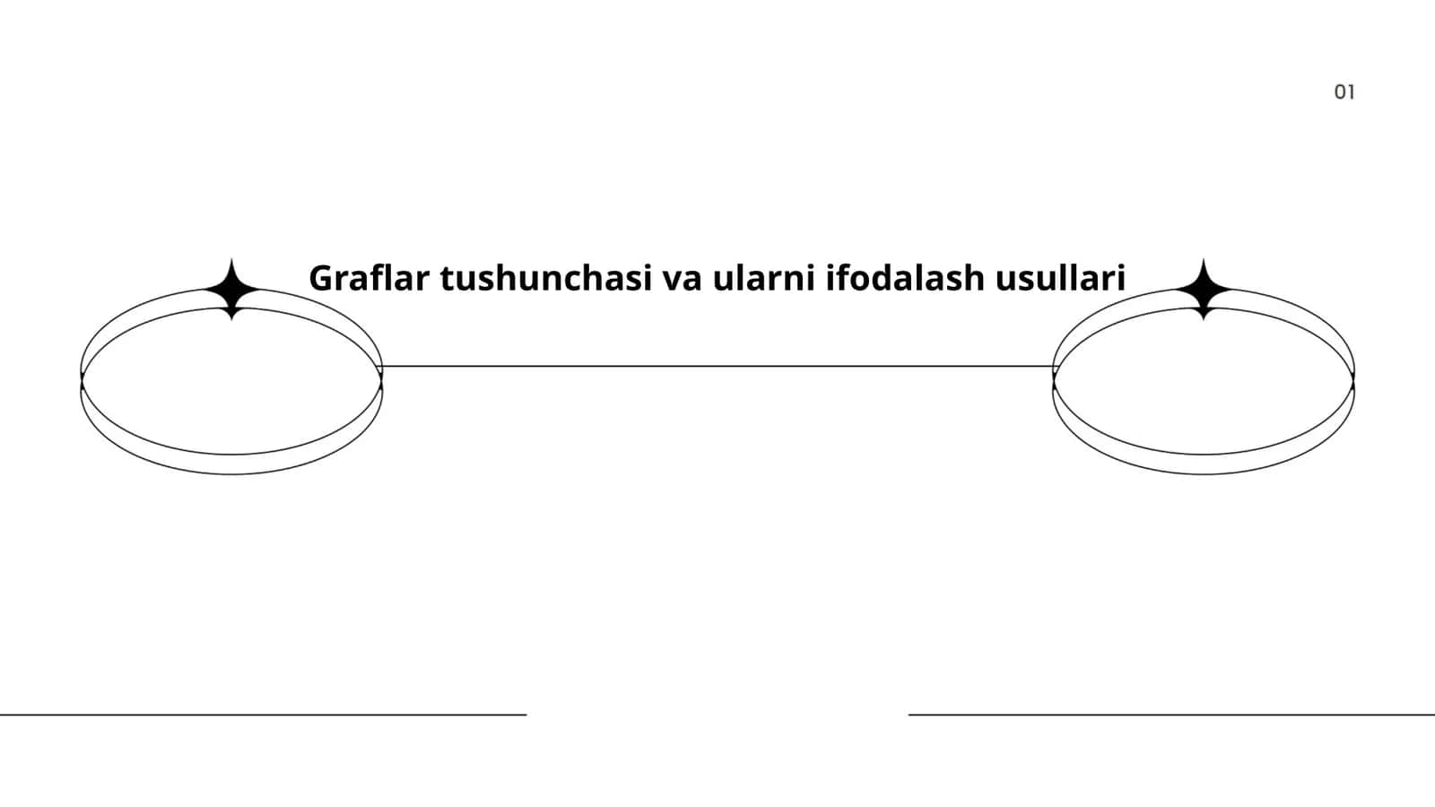 Graflar tushunchasi va ularni ifodalash usullari 1