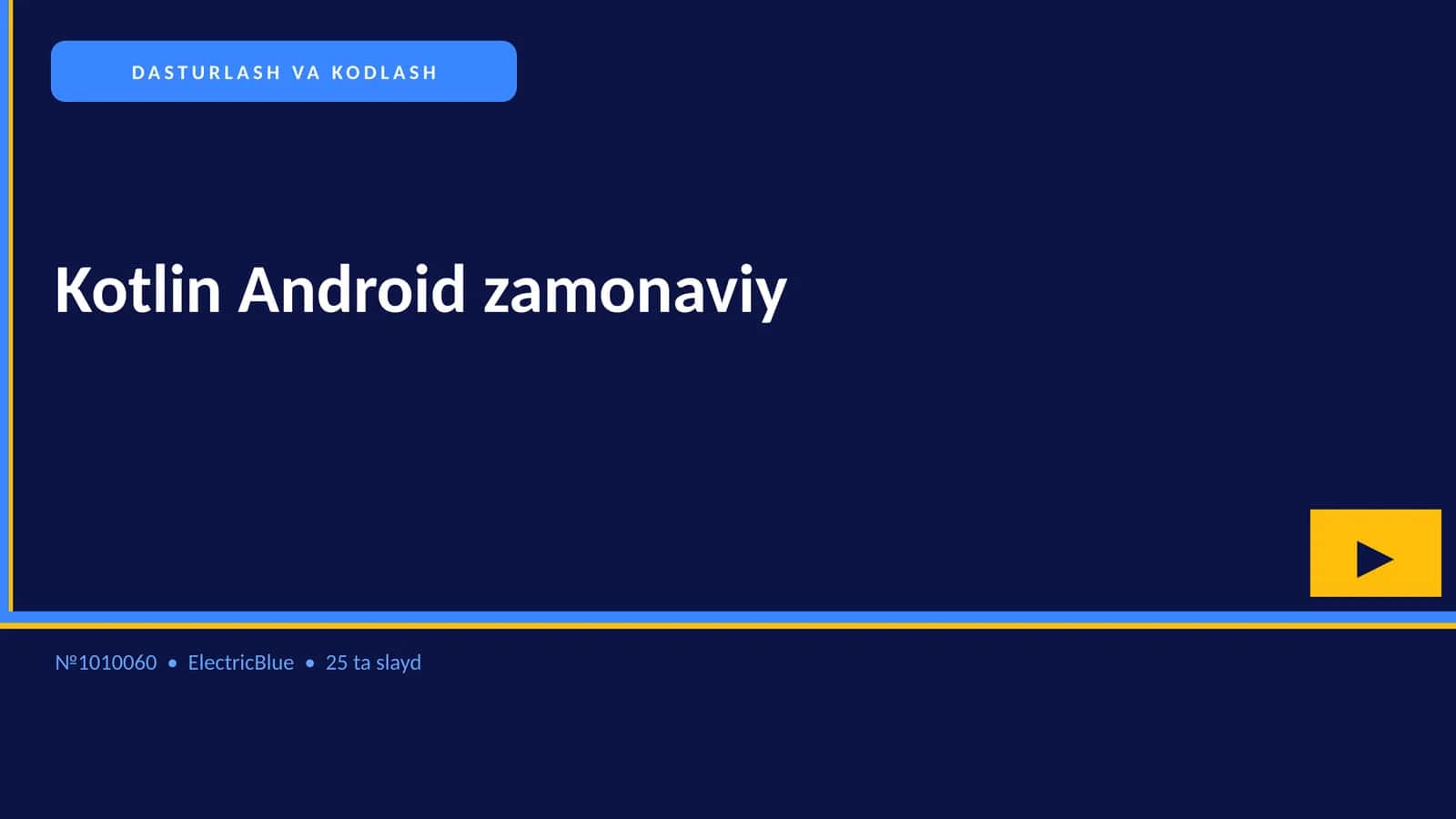 Kotlin Android zamonaviy 1