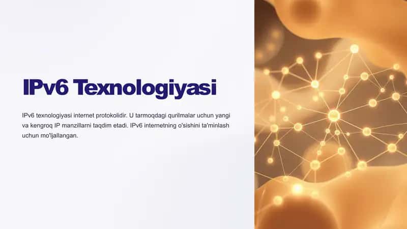 IPv6 Texnologiyasi 1