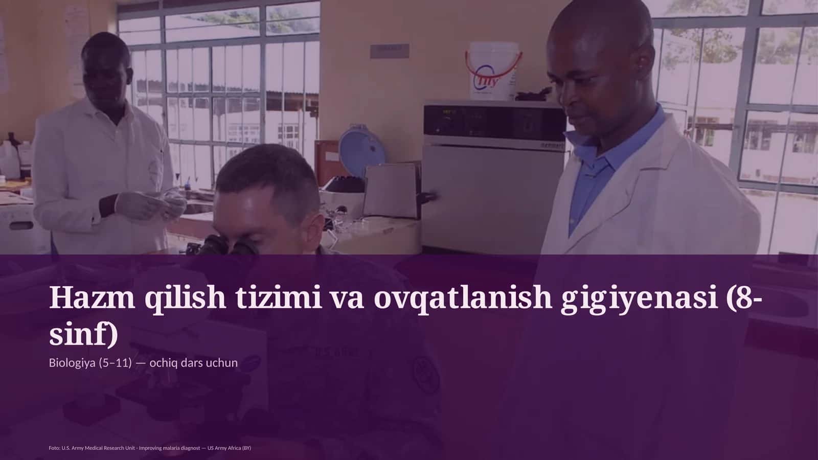 Hazm qilish tizimi va ovqatlanish gigiyenasi (8-sinf) 1
