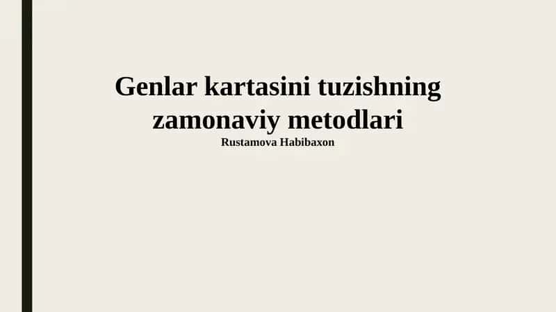 Zamonaviy genealogik jadvallar 1