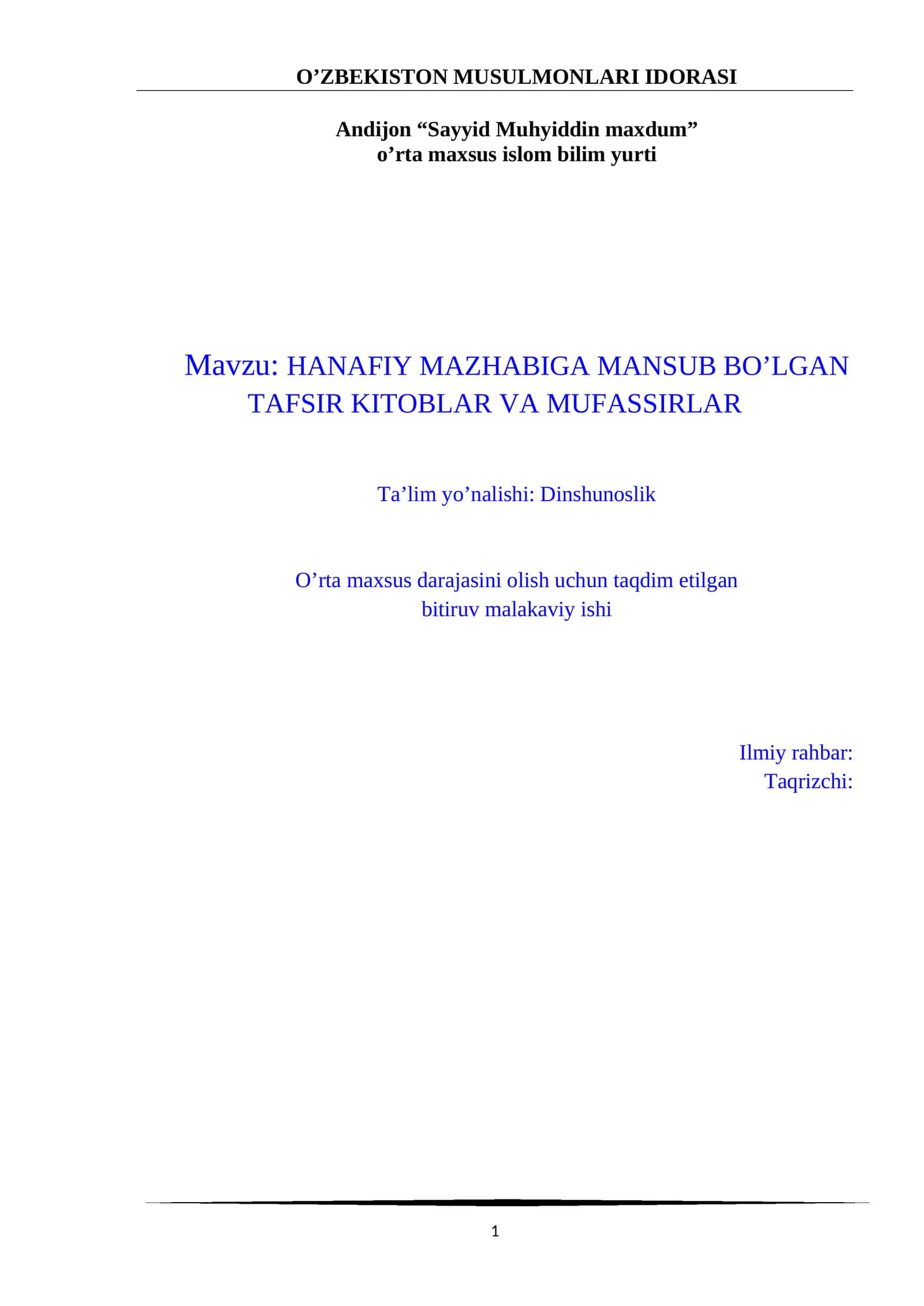 Sayyid Muhyiddin maxdum 1