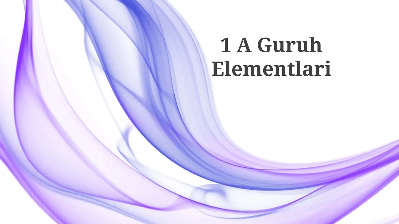 A Guruh Elementlari 1