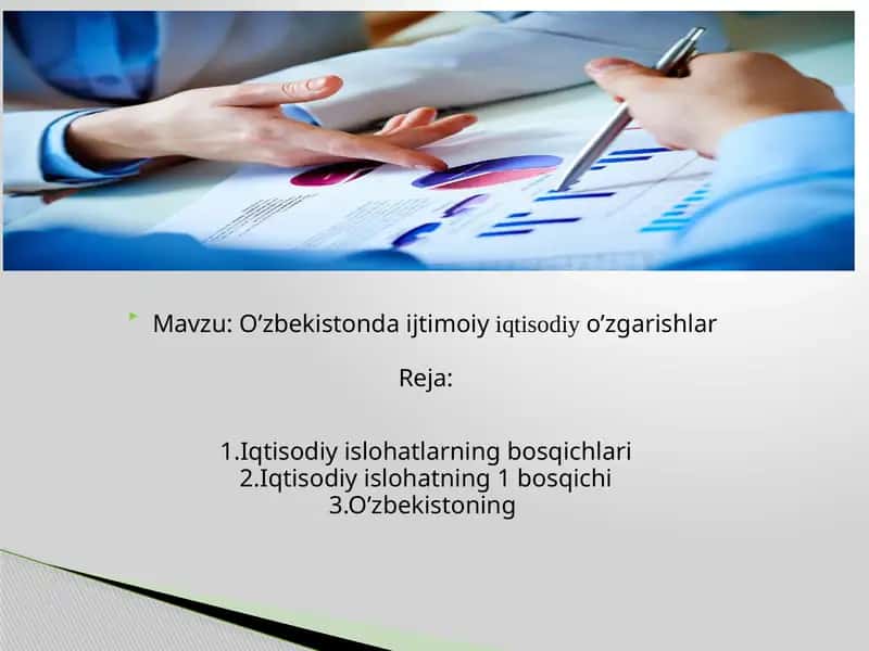 O’zbekistonda ijtimoiy iqtisodiy o’zgarishlar 1
