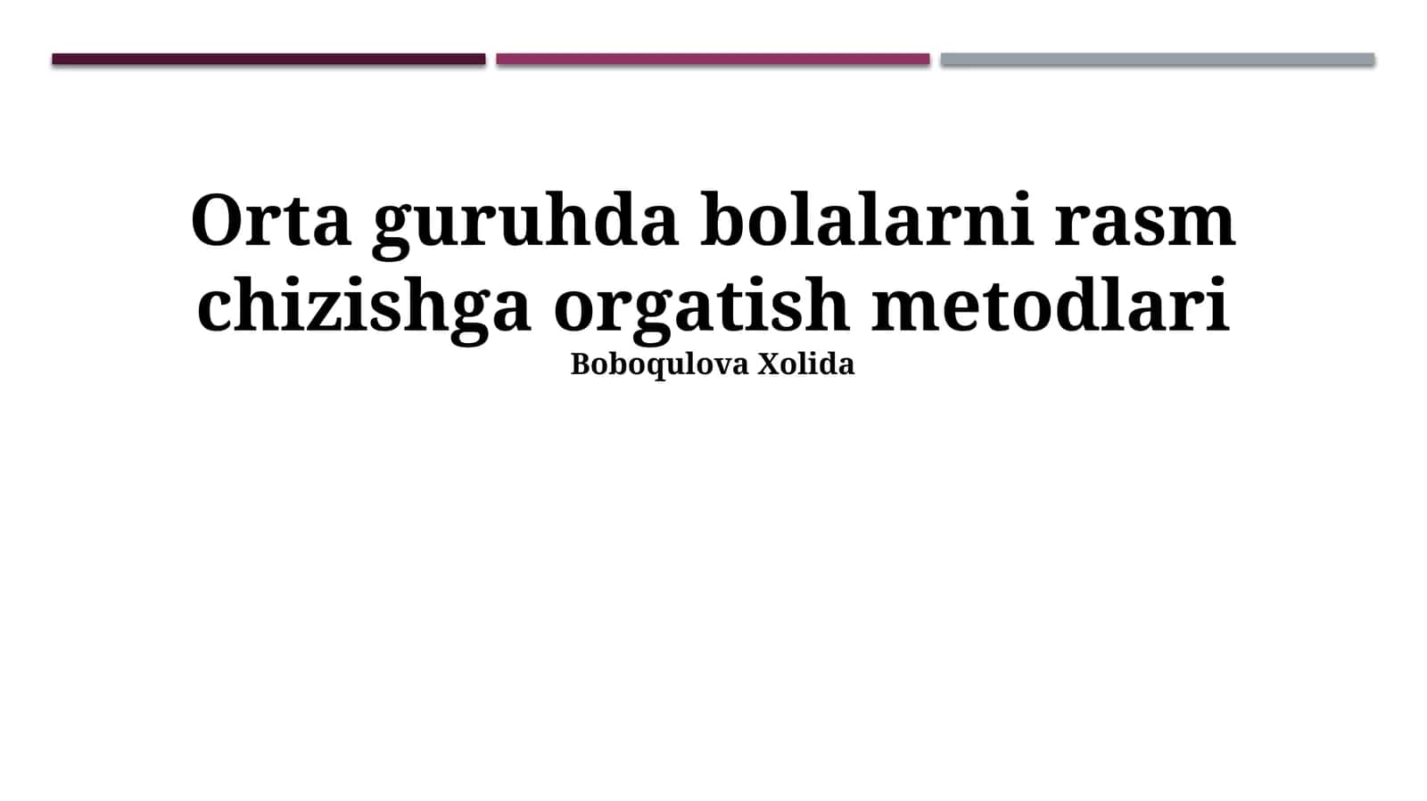 Yosh Bolalarga Chizishni O'rgatish Metodlari 1