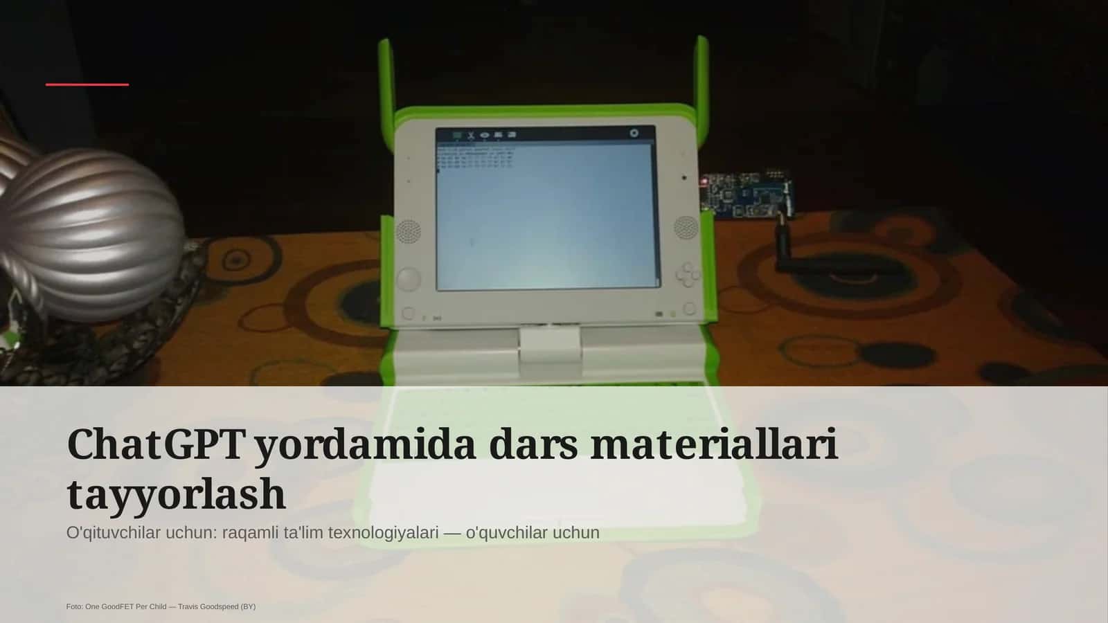 Dars materiallari tayyorlash 1