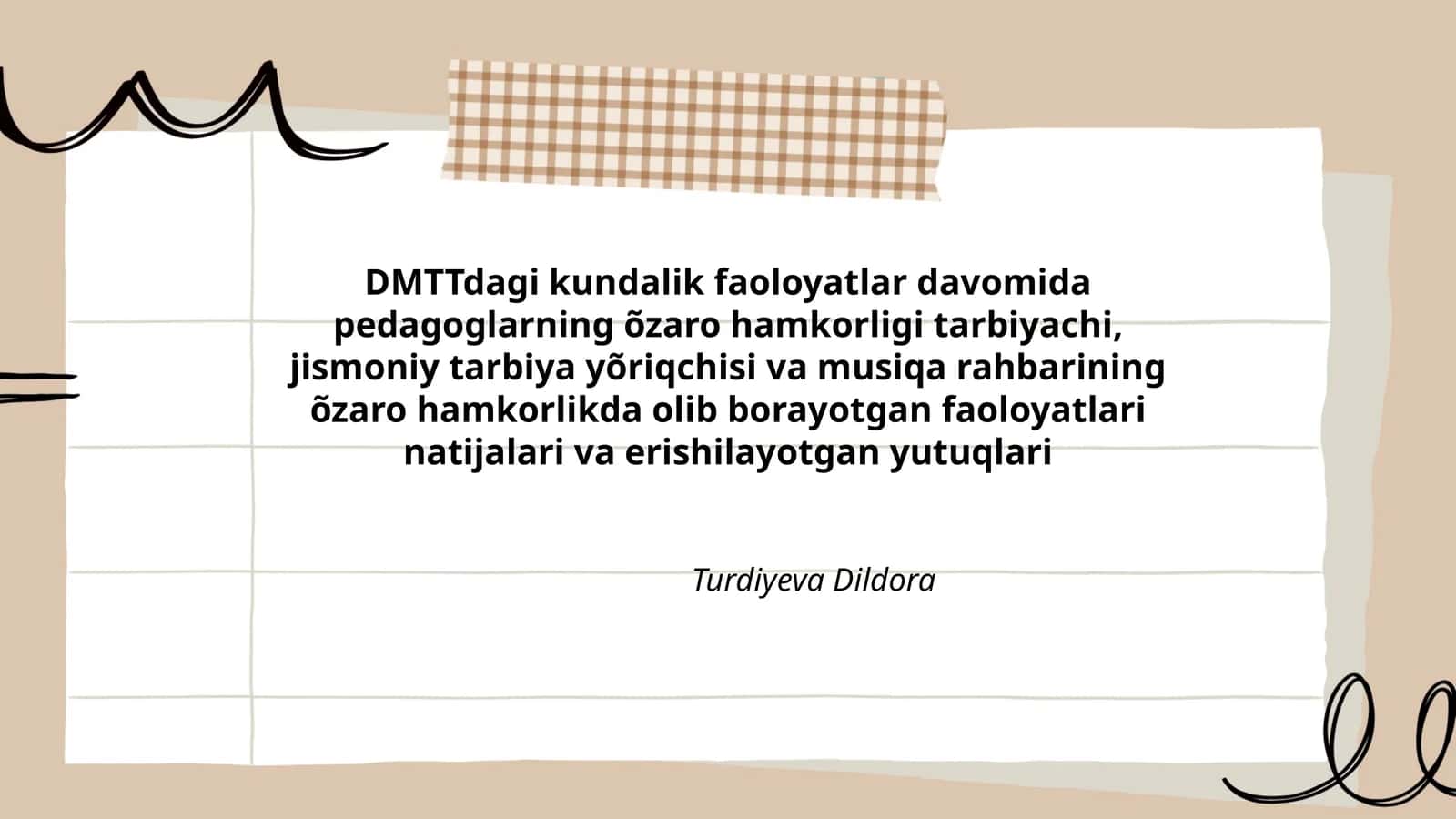 DMTTdagi kundalik faoloyatlar 1