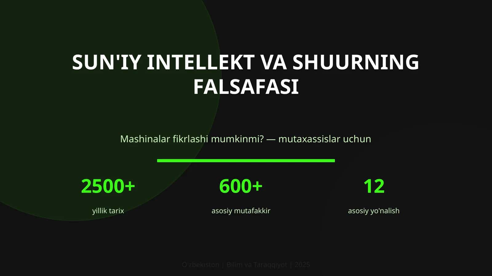 SUN'IY INTELLEKT VA SHUURNING FALSAFASI 1
