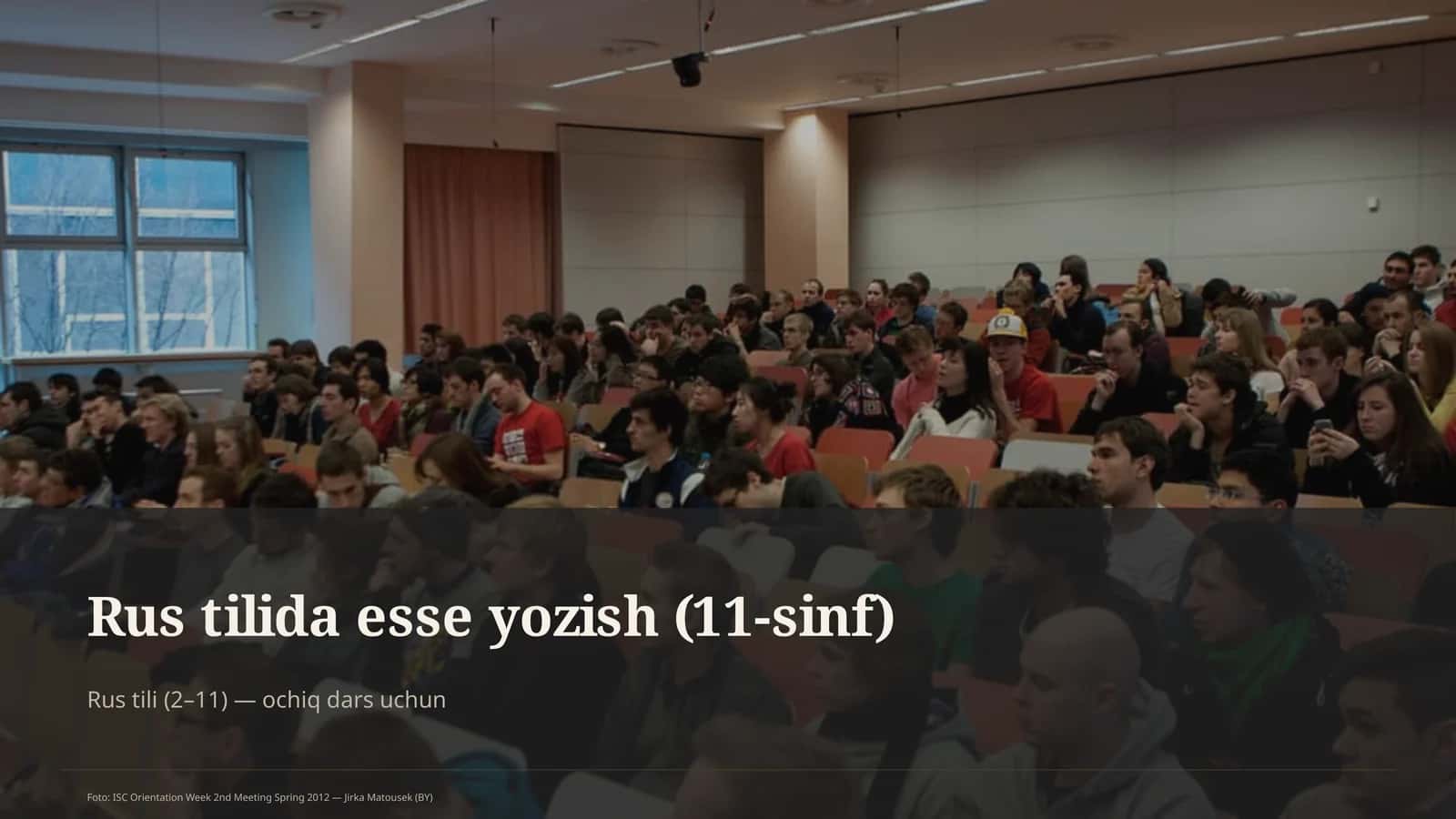 Rus tilida esse yozish (11-sinf) 1