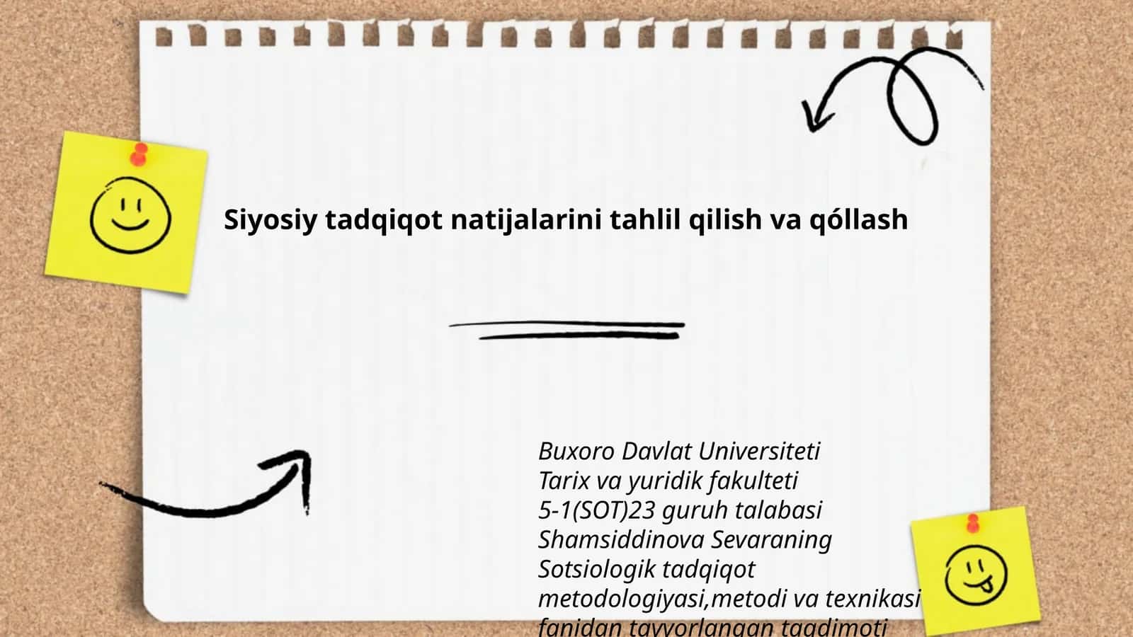 Siyosiy tadqiqot natijalarini tahlil qilish va qóllash 1