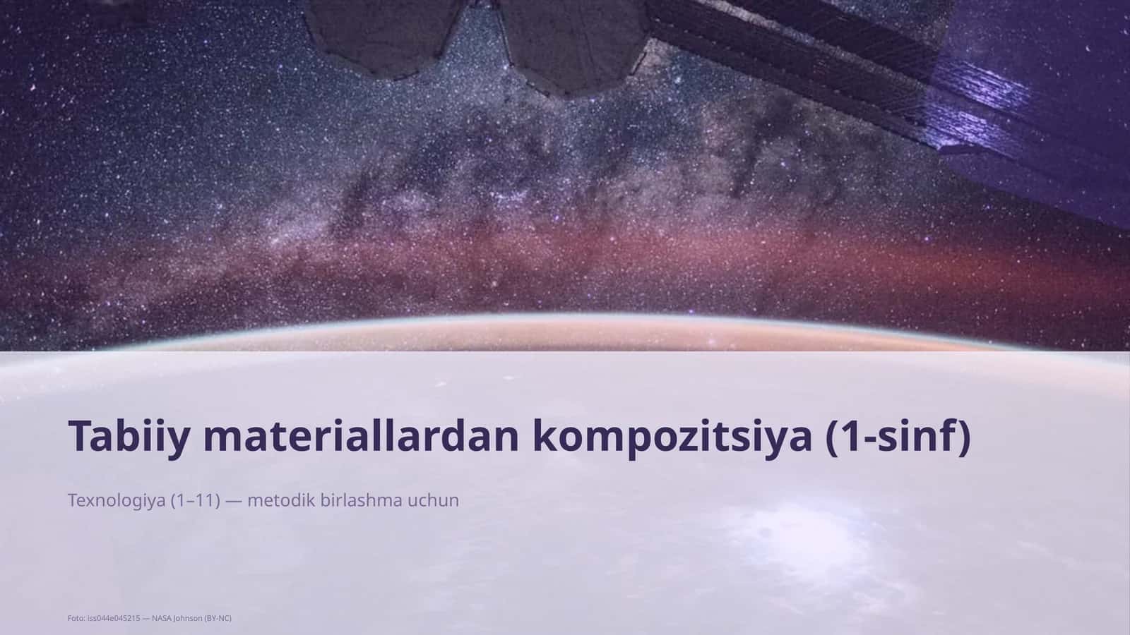 Tabiiy materiallardan kompozitsiya (1-sinf) 1